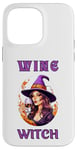 Coque pour iPhone 14 Pro Max Sorcière du vin d'Halloween buvant sa potion