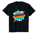 Youth Three! 3rd Birthday Superhero Boys 3 Years Old Comic Book T-Shirt