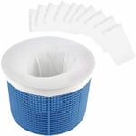 Chaussettes de Skimmer pour Piscine, Filtre de Skimmer de Piscine en Tissu de Nylon Élastique Durable pour Panier de Piscine, Filet de Pool Skimmer