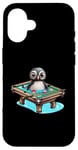 iPhone 16 Billiards Penguin Hustler Pool Snooker Playing Pool Games Case