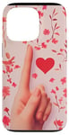 Coque pour iPhone 13 Pro Kpop Finger Heart Gesture - Accessoire de mode coréen tendance