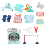 TOYANDONA 1 Set Play Washing Washing Set Laundry Room Playset Play Washer and Dryer Electronic Toy Washer Pretend Role Play Appliance Toys Toddler Cleaning Set for Kids Toddlers