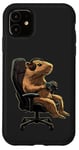 Coque pour iPhone 11 Capybara Gamer Casque de jeu vidéo pour adolescents et joueurs de jeux