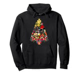 Xmas Decoration Santa Hat Music Instruments Christmas Tree Pullover Hoodie