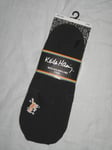 BNWT KEITH HARING  Mens No Show Trainer Liner Socks Barking Dogs  3 Pairs  Black