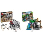 LEGO 75337 Star Wars AT-TE Walker Poseable Toy, Revenge of the Sith Set & 21189 Minecraft The Skeleton Dungeon Set, Construction Toy for Kids with Cave