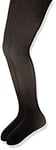 Jefferies Socks Girls' Smooth Microfiber Tights 2 Pair Pack, Black/Black, 4-6 Years