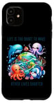 Coque pour iPhone 11 Save The Ocean Garbage Fish Plage en plastique