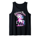 Cute Girl's Magical Unicorn Power Tank Top