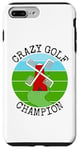 iPhone 7 Plus/8 Plus Crazy Golf Champion, Summer Vacation Golfer Funny Case