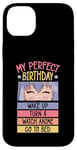 Coque pour iPhone 14 Plus My Perfect Birthday Wake Up Turn 4 Montre Anime Go To Bed