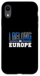 Coque pour iPhone XR Europe Lover Italie Allemagne Vacances European Vacay