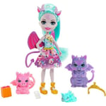 Enchantimals - Poupée Deanna Dragon 15 cm et Dragons - Dès 4 ans