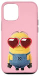 Coque pour iPhone 12/12 Pro Minions Cute Bob In Love Heart Shaped Glasses Portrait