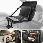 Plateau de nourriture au volant 3 en 1, bureau d'ordinateur portable pour siège arrière de voiture, sac de bureau de voiture multifonctionnel, bureau