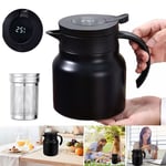 Stainless Steel Thermal Coffee Carafe Thermos Flask Teapot Vacuum Jug  Office