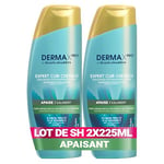 Head & Shoulders DERMAxPRO by Head & Shoulders APAISE, Shampoing Antipelliculaire Apaisant, Pour Cheveux Secs Et Cuir Chevelu Sec Qui Démange, À L'Aloe Vera Et À La Vitamine E, 2x225 ml