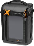 Gearup Creator Box Large II, Sac pour Appareil Photo sans Miroir et Reflex Numérique, Sacoche avec Accès Quickdoor, Fabriqué en Tissu Recyclé, Divisions Intérieures Rembourrées Orange, Gris.[G898]