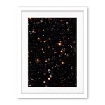 Artery8 Hubble Space Telescope Image A Look Into The Universe's Past Ultra Deep Field Near Infrared View Of Distant Galaxies Billions Of Light Years Away Artwork Framed Wall Art Print 18X24 Inch