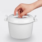 3X(Microwave Rice Cooker Multifunction Small Lunch Container Microwave Cooker Co