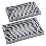 Kitchen Sink Sponge Soap Dish,  Bathroom Soap Holder (Gray,2 PCS) B5Q37282