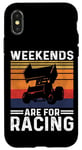 iPhone X/XS Dirt Track Racing Race Sprint Car Vintage Retro Weekends Are Case