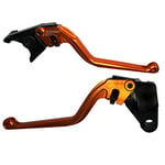 ACCOSSATO Paire de leviers orange pour Kawasaki Gpz 500/Ex500 R Ninja de 1990 à 2009 (CC 500)