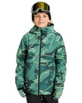 Quiksilver Snow Jacket Mission Printed Jacket Boy's Green 6-7Y