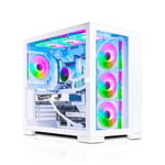 AWD-IT X= CUBE White Intel i5 14400F 10 Core NVIDIA RTX 4070 12GB Desktop PC for Gaming