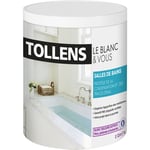 Tollens - Peinture Blanche Cuisines et Salles de bains Résiste à l'Humidité et aux Moisissures - Velours - Blanc 1L = 12m2