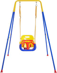 FUNLIO 3-in-1 Swing Set for Toddler with 4 Sandbags, Blue Baby