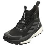 adidas Terrex Free Hiker 2 Gore-tex Womens Fashion Trainers in Black Grey - 4 UK