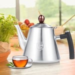 1.2L Stainless Steel Stove Top Teapot Tea Coffee Pot Kettle Heat Resistant SG