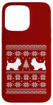 Coque pour iPhone 15 Pro Max Pyjama de Noël assorti Motif terrier écossais