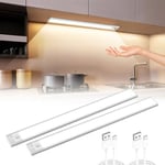 COOLNIGHT Reglette Led Cuisine Sous Meuble 90 LED+350LM, 1800mAH Lampe Led Rechargeable Lampe sans Fil, 0 seconde l'installation Lumiere Detecteur De Mouvement Interieur, Reglette Led Rechargeable USB