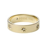 FOSSIL Bague Sadie Shine Bright de en Acier Inoxydable, dorée, pour Femme, JF038747105