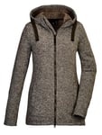 G.I.G.A. DX 42437-000 GW 72 WMN KNTFLC JCKT Veste polaire à capuche pour femme Marron olive Taille 50