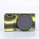 Étui souple de corps d'appareil photo en caoutchouc de silicone pour la peau protectrice de couverture de ZV-E10 de Sony ZVE10 - Type Camo