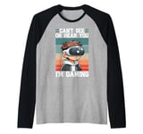 Can't See Or Hear You I'm Gaming VR Gamer Headset Retro Raglan Baseball Tee