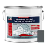 Peinture bitume, résine sol enrobé bitumeux, asphalte, goudron, macadam PROCOM 10 litres Gris Basalte (RAL 7012)