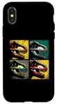 Coque pour iPhone X/XS T-Rex Pop Art – Vintage T-Rex Dino Dinosaur Lover