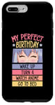 Coque pour iPhone 7 Plus/8 Plus My Perfect Birthday Wake Up Turn 4 Montre Anime Go To Bed