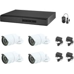 Kit De Vidéosurveillance Cloud Dvr 8 Canaux 4 Caméras 5 Mp Ahd Ccd Sony