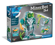 Clementoni Galileo MinerBot 59375 Kit de robotique 3 en 1 – Trois Robots humanoïdes – Kit de modélisation robotique – Jouet Robot pour Enfants à partir de 8 Ans