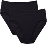 Sloggi Women's Shape H Tai 2sp/fr Plain Bikini Briefs (Pack of 2), Black (0004 Noir), 8