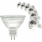 Halogenlampor, MR16 Spot Light Bulb, 12V 20W Bulb, Gu5.3 Bulb Dimbar MR16 Bulb, 2 Pin Halogenlampor Varm Vit 2700K, Glaslock för Taklampa