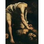 Artery8 Caravaggio David Goliath Religious Painting Large Wall Art Poster Print Thick Paper 18X24 Inch