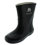 CeLaVi Unisex Adults’ Basic Wellies-Solid Rain Boot, Black, 6 UK