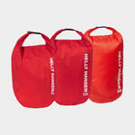 Helly Hansen Drybag set / vattentäta packpåsar Light Alert Red, 70D, 7/12/20 liter, 3-pack