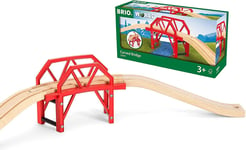 BRIO World Curved Train Bridge for Kids Age 3 Years Up - Compatible with all BRI